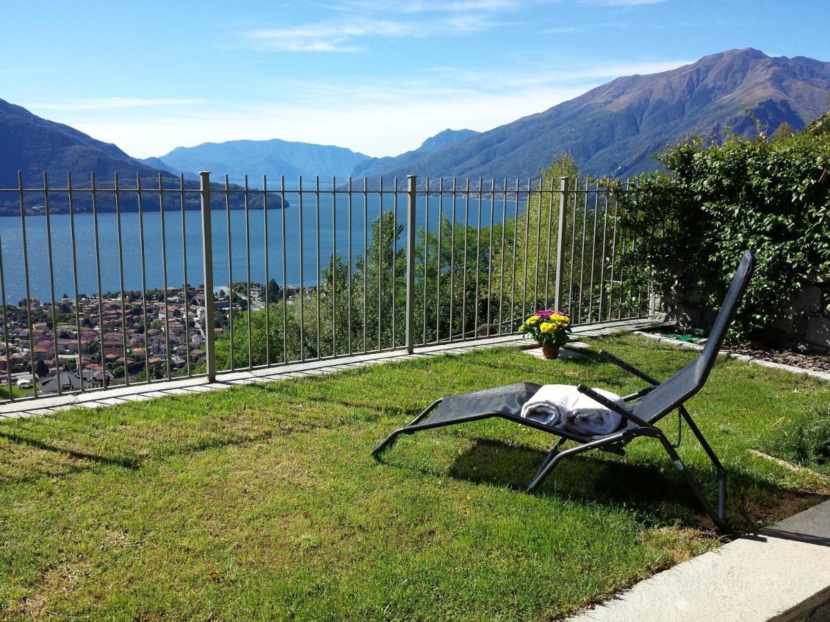 Villa Valuri Vista Magnifica Sul Lago Di Como Appartamento Piano Terra Vercana Extérieur photo