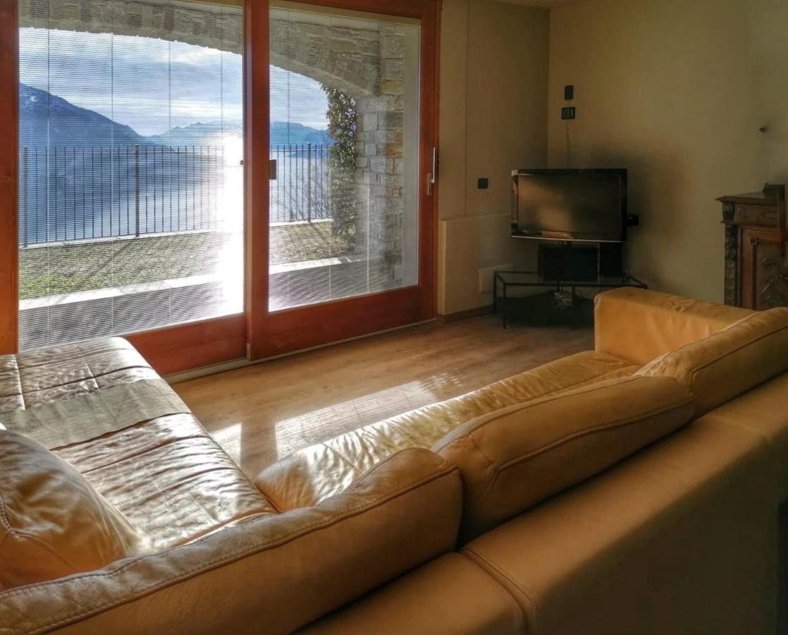 Villa Valuri Vista Magnifica Sul Lago Di Como Appartamento Piano Terra Vercana Extérieur photo